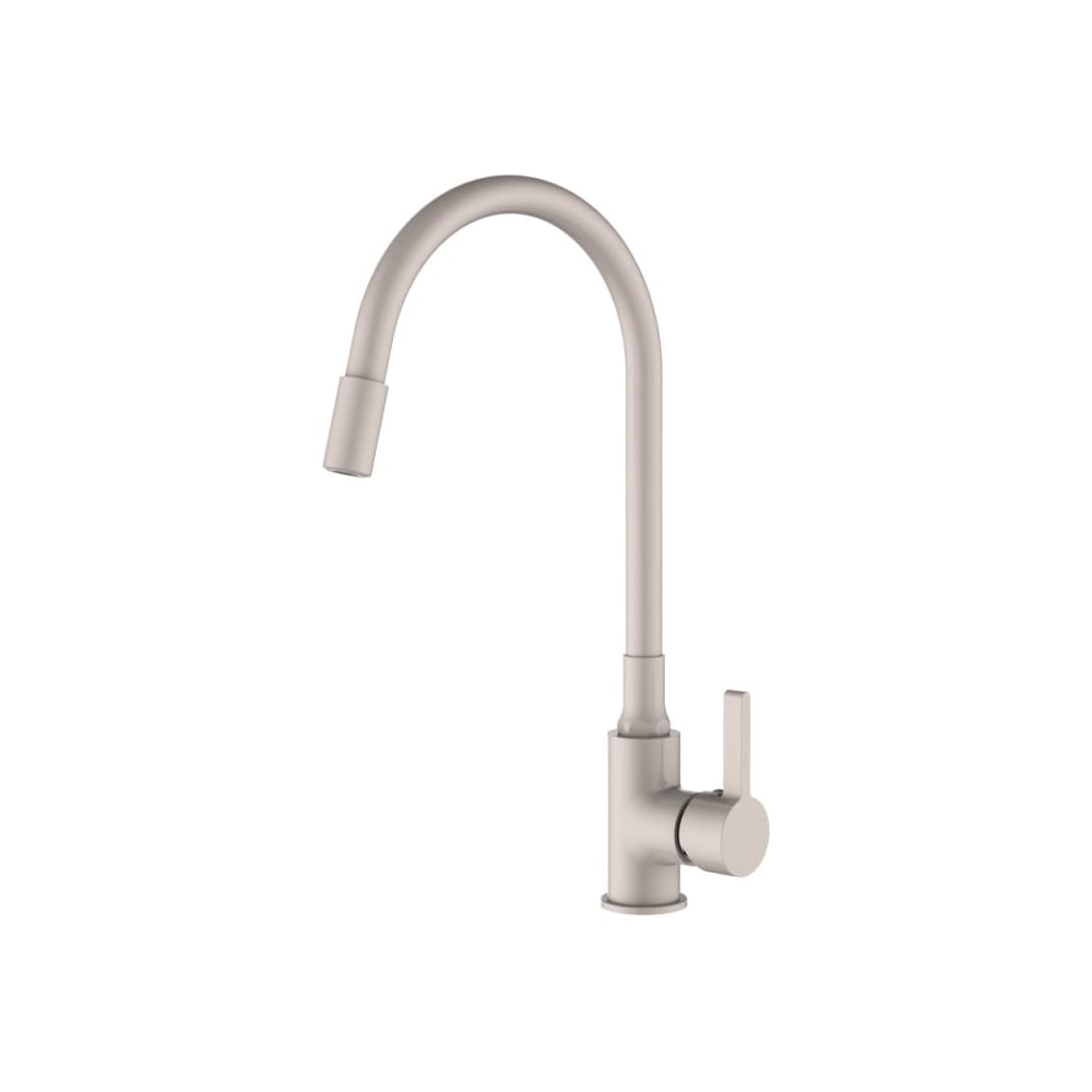 Изображение товара Смеситель для кухни Ledeme L4898M-16 с гибким изливом современный бежевый