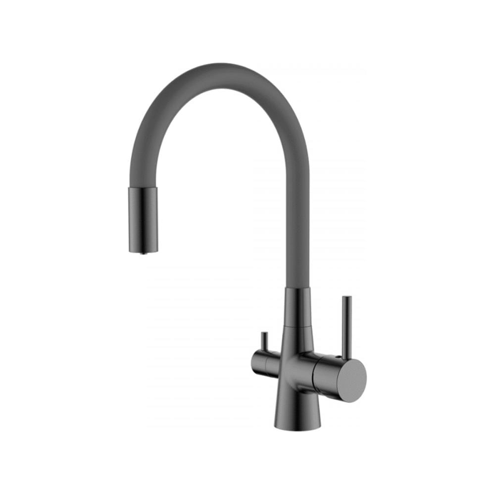 Смеситель для кухни Ledeme с гибким изливом L4955D-12