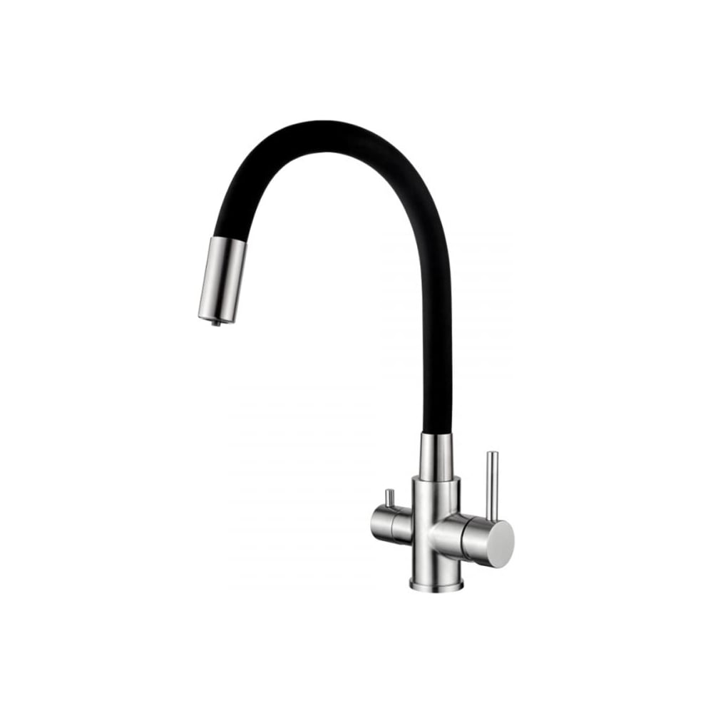 Изображение товара Смеситель для кухни Ledeme с гибким изливом L74255-2 современный дизайн