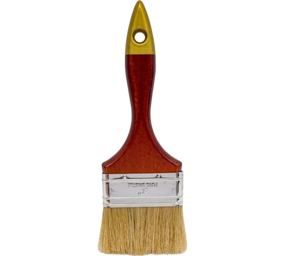 Изображение товара Флейцевая кисть с деревянной ручкой VOREL 75 мм ПРОФИ 9535