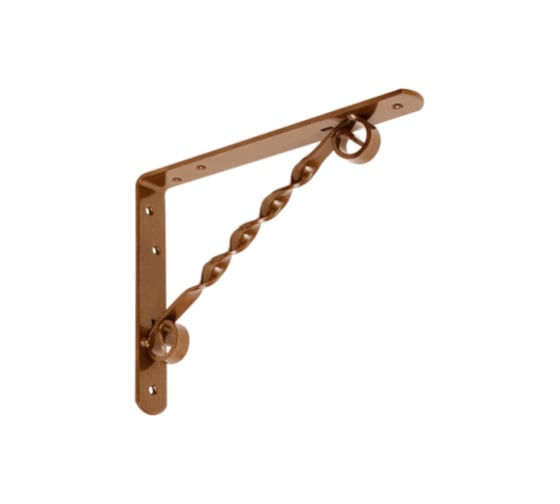 Изображение товара Кронштейн фигурный DOMART 200x150 коричневый металлик 4660015164560