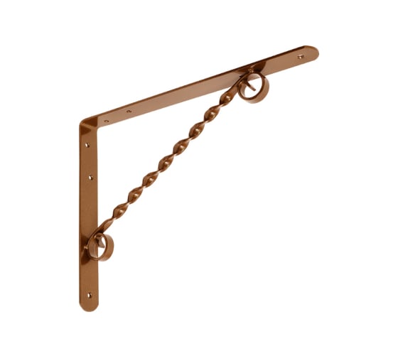 Изображение товара Кронштейн фигурный DOMART 300x225 коричневый металлик 4660015164768