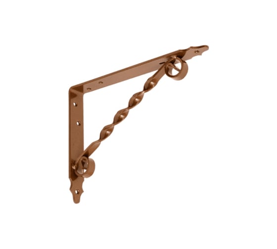 Изображение товара Кронштейн фигурный DOMART 200x150 мод.2 коричневый металлик 4660015166151