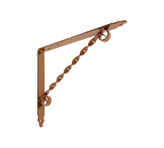Изображение товара Кронштейн фигурный DOMART 250x200 мод.2 коричневый металлик 4660015166250