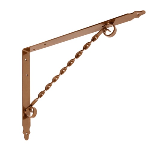 Изображение товара Кронштейн фигурный DOMART 350x250 мод.2 коричневый металлик 4660015166458