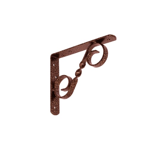Изображение товара Кронштейн фигурный DOMART 150x125 мод.3 медь антик 4660015167820