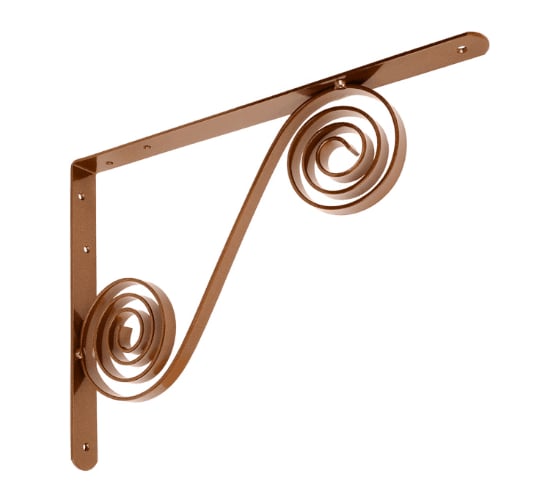 Изображение товара Кронштейн фигурный DOMART 350x250 мод.5 коричневый металлик 4660015169237