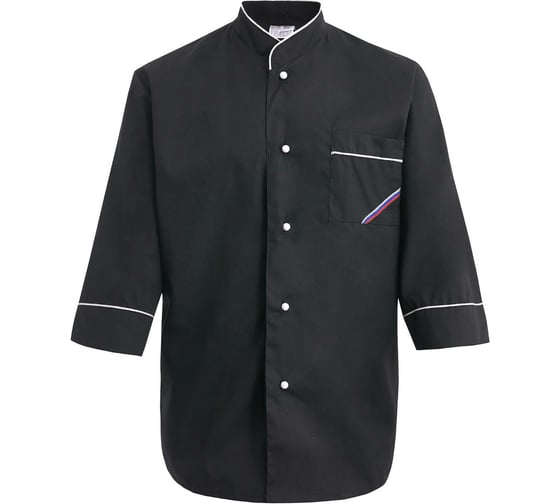 Изображение товара Поварская куртка СОЮЗСПЕЦОДЕЖДА Люкс-Лайт черная, р. 48-50, рост 170-176 2000000024134