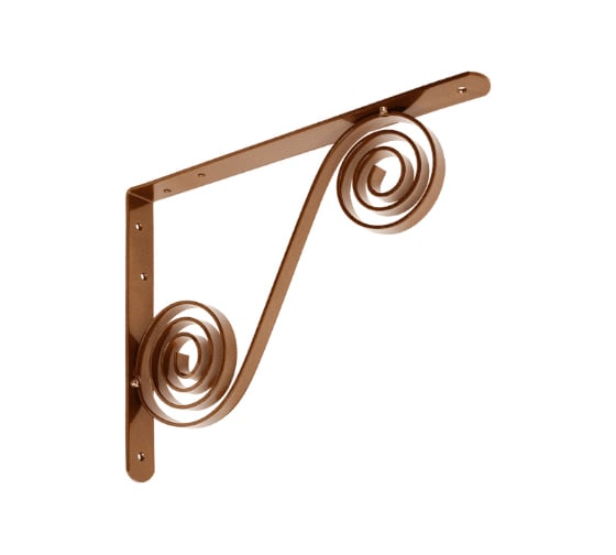 Изображение товара Кронштейн фигурный DOMART 300x225 мод.5 коричневый металлик 4660015169138