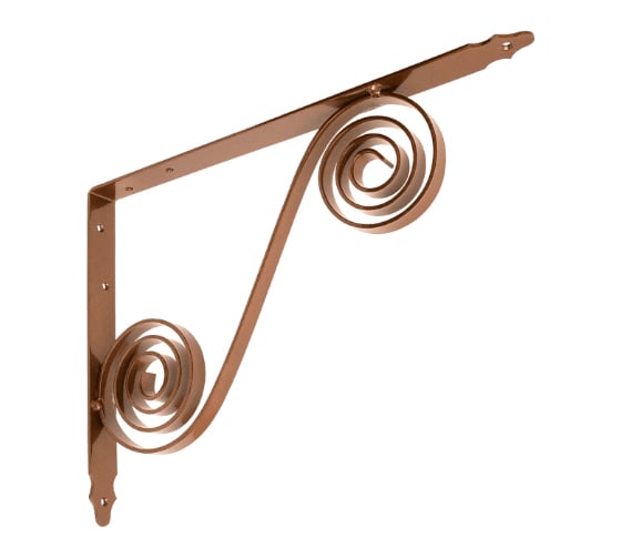 Изображение товара Кронштейн фигурный DOMART 350x250 мод.6 коричневый металлик 4660015169732