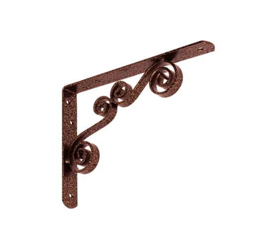 Изображение товара Кронштейн фигурный DOMART 200x150 мод.7 медь антик 4660015165079
