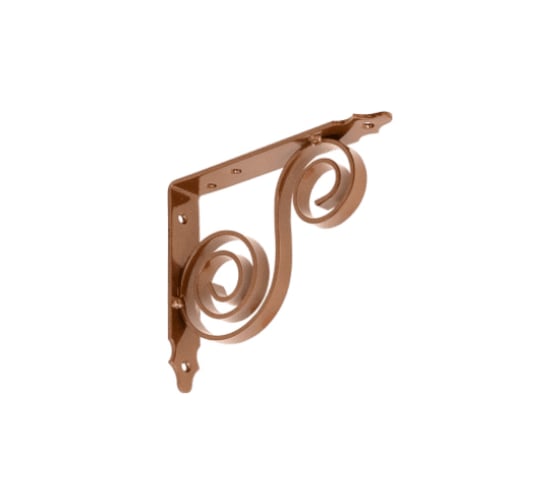 Изображение товара Кронштейн фигурный DOMART 150x125 мод.6 коричневый металлик 4660015169336