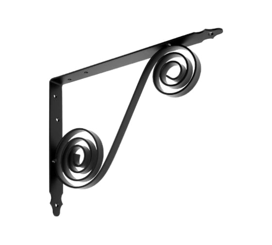 Изображение товара Кронштейн фигурный DOMART 300x225 мод.6 черный 4660015169671