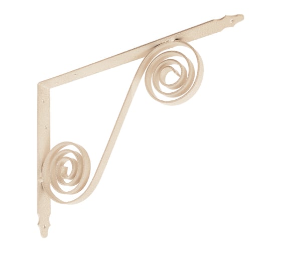 Изображение товара Кронштейн фигурный DOMART 350x250 мод.6 белый антик 4660015169701