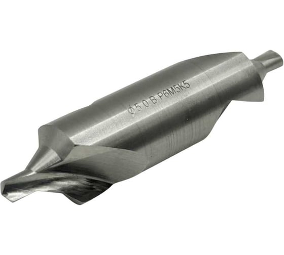 Изображение товара Сверло центровочное TORNERI 5.0 мм с предохранительным конусом (тип В) Р6М5К5 Т025850