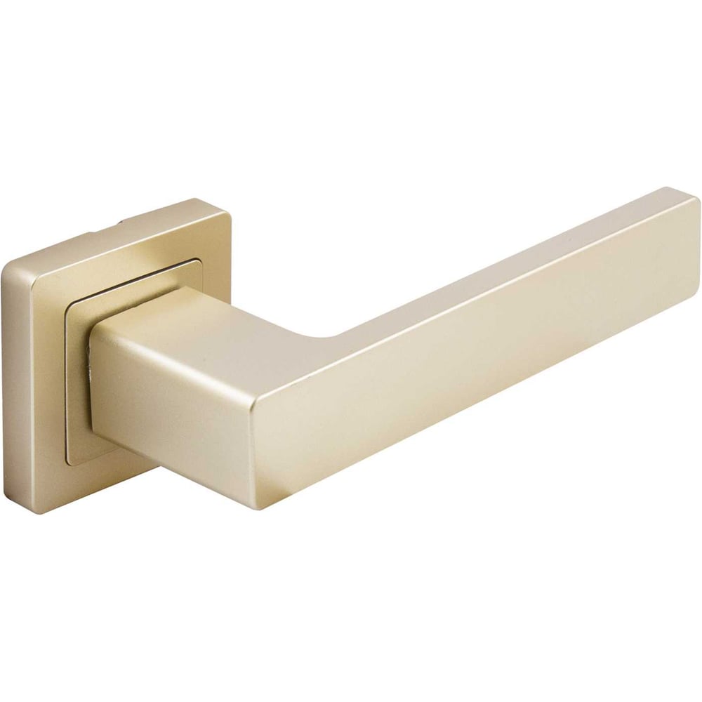 Изображение товара Комплект ручек для межкомнатных дверей СТАНДАРТ P72 MSG матовое золото квадрат 100 мм