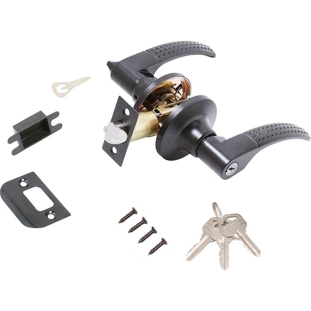 Изображение товара Защёлка для межкомнатных дверей СТАНДАРТ 8510 ET BL черная