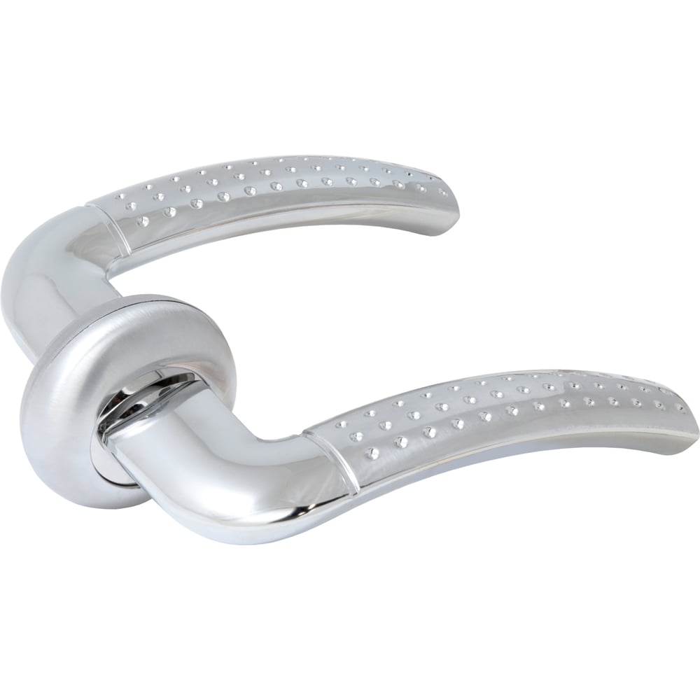 Изображение товара Комплект ручек для межкомнатных дверей СТАНДАРТ P26 SN/CP матовый никель/хром 105 мм