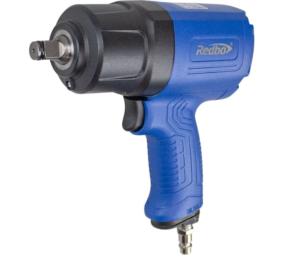 Изображение товара Пневматический гайковёрт ударный Redbo RB-9512 (1/2, 1100Нм,198л/мин, 7800 об/мин, 6,3 бар) 39163