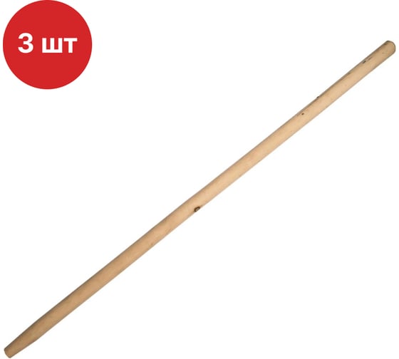 Изображение товара Черенок для лопаты SAMGRUPP D40 120см 1 сорт ОТБОРНЫЙ сухой шлифованный (упаковка 3 шт) SR-087040120-3