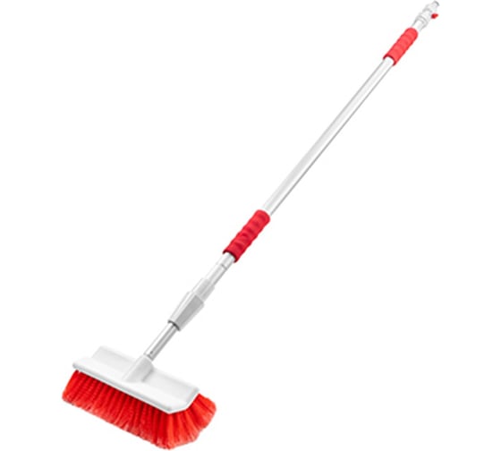 Изображение товара Щетка для мытья телескопическая SKYWAY 128-208см (24*8 см) штуцер под шланг S02709010