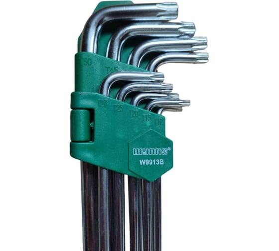 Изображение товара Ключи WYNNS ТОРХ (звездочка) 9 шт. Т10-Т50 CR-V, 9 шт W9913B/ Tools 00-00006990