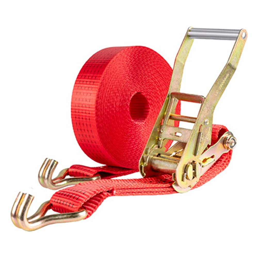 Изображение товара Стяжка груза SKYWAY 5,0т 12м с храповым механизмом полиэстер красная