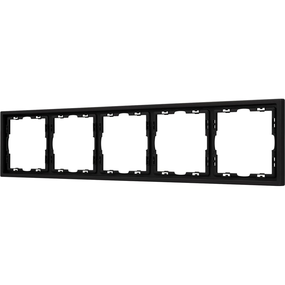 Изображение товара Пластиковая рамка Arlight NOBE для кабельных систем 5 постов черная