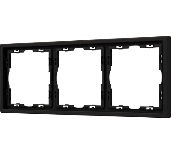 Изображение товара Рамка Arlight пластиковая FRM-NOBE-SFPL-3-BK 1шт 054220