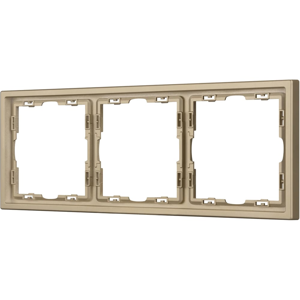 Изображение товара Пластиковая рамка Arlight для кабель-каналов золотистая FRM-NOBE-SFPL-3-GD