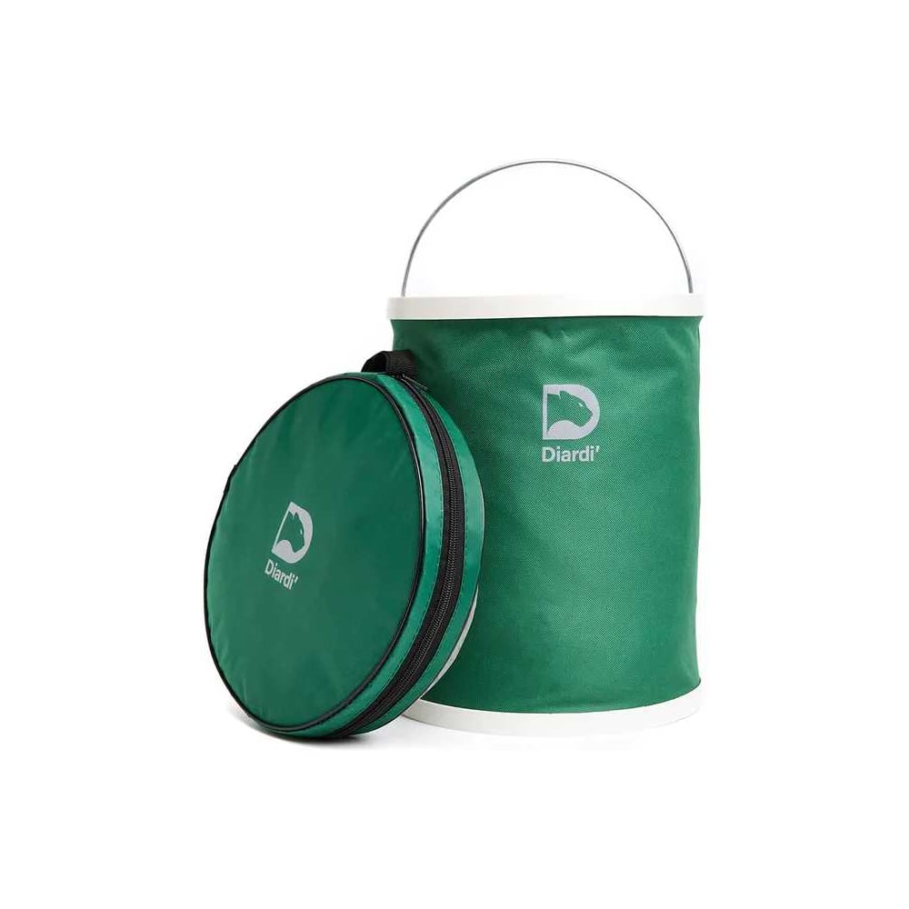 Изображение товара Складное хозяйственное ведро Driver Turistik VO428-DRT 13л пластиковое круглая зеленое