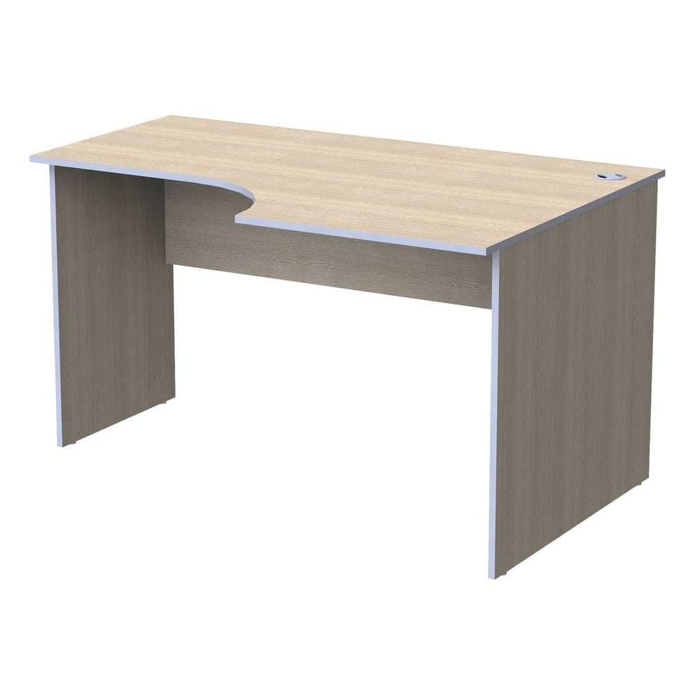 Изображение товара Письменный стол ОФИСМАГ Бюджет из ЛДСП дуб шамони светлый 1360x900x740 мм