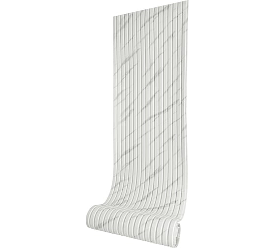 Изображение товара Мягкие реечные панели в рулоне LAKO DECOR 700-2800 мм, Белый мрамор, LKD-RE-RU-GS018