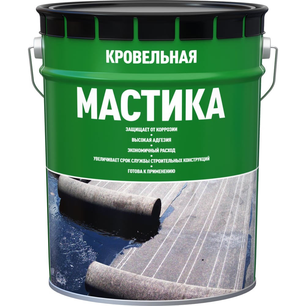 Изображение товара Мастика битумная кровельная СТАРТ 21,5л/19кг для гидроизоляции кровли