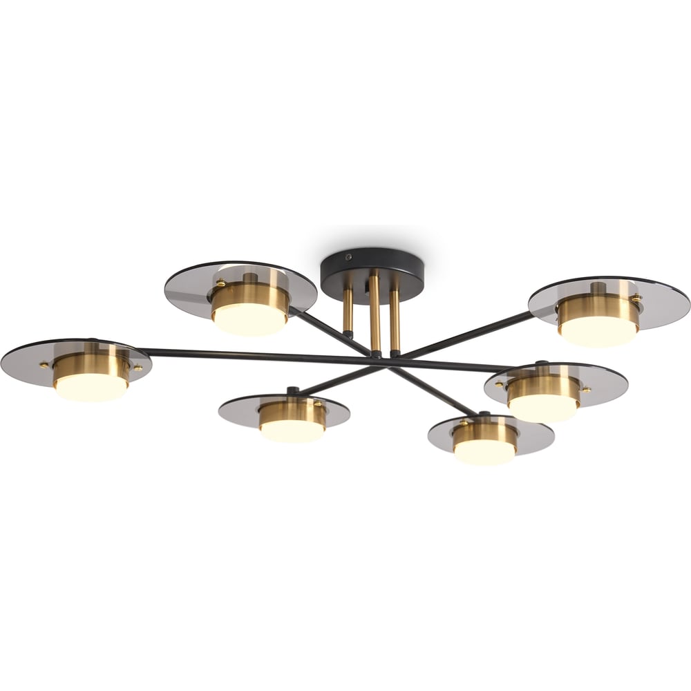 Изображение товара Люстра Freya FR5513PL-06BBZ современная накладная с шесть LED ламп 80 см