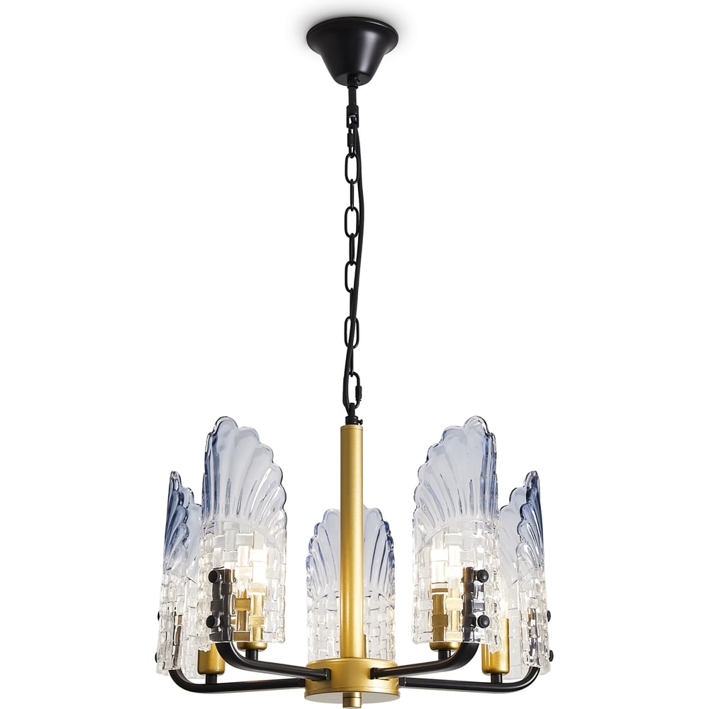 Изображение товара Люстра Freya FR5525PL-05GB подвесная современная с стеклянными плафонами