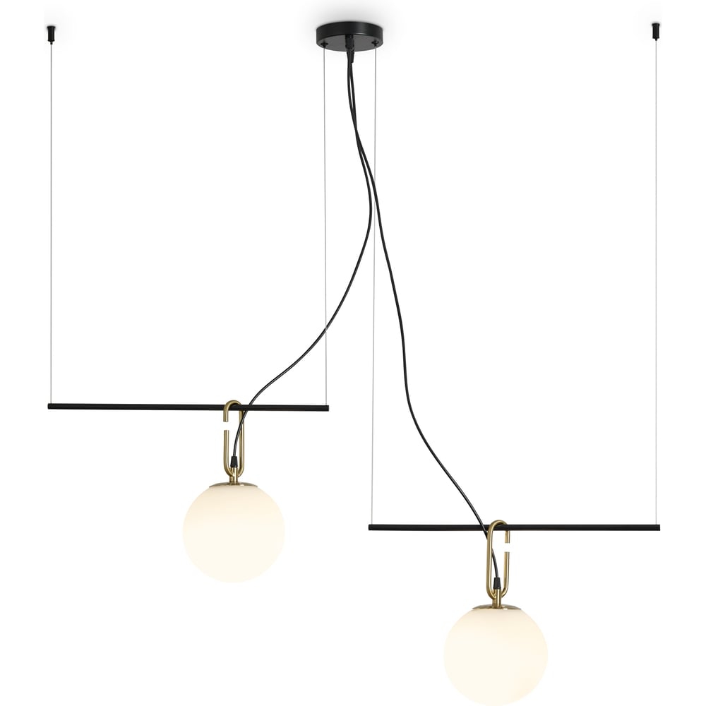 Изображение товара Подвесной светильник Freya FR5568PL-02B современный дизайн черный и белый