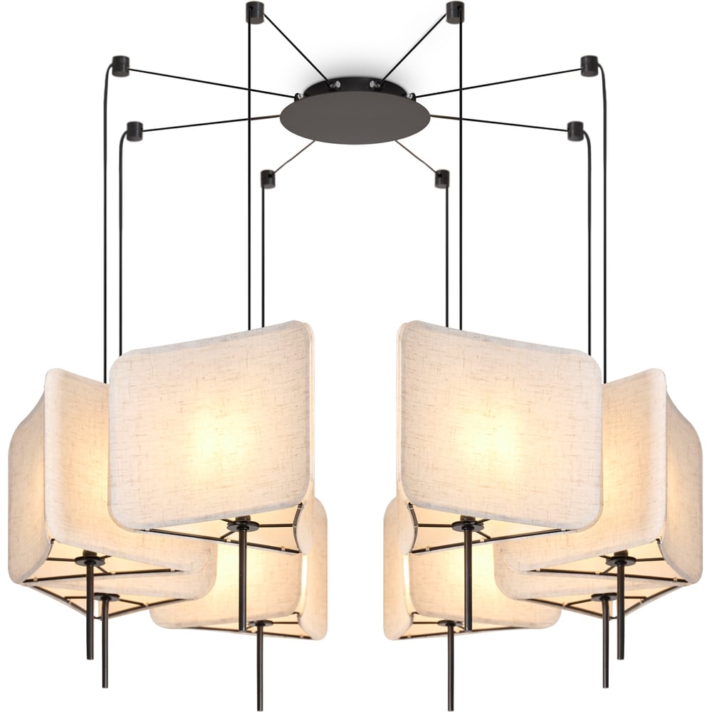 Изображение товара Люстра Freya FR5511PL-08B современная накладная 8 ламп черная