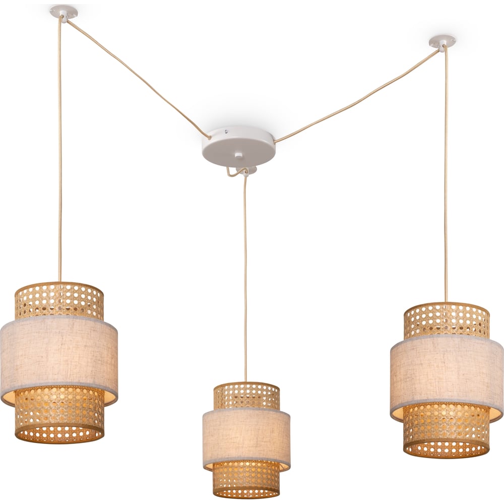 Изображение товара Люстра Freya FR5333PL-03W современная потолочная с 3 лампами белый бежевый стильная