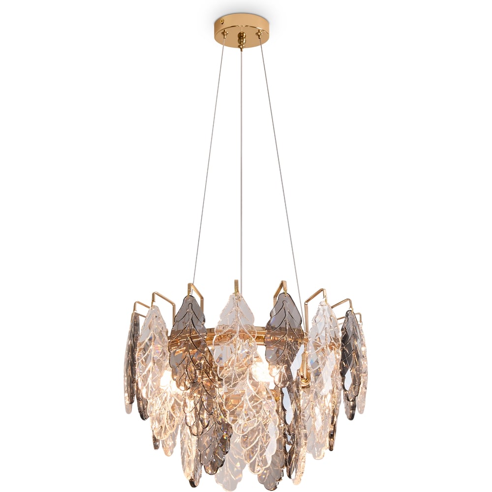 Изображение товара Люстра Freya FR5519PL-04G современная накладная золотая с стеклянными плафонами