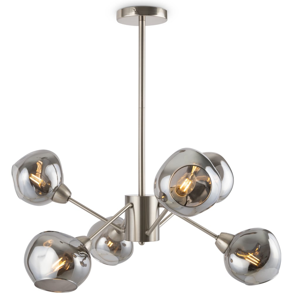 Изображение товара Люстра Freya FR5159PL-06N современная стильная с 6 лампами и никелевым покрытием