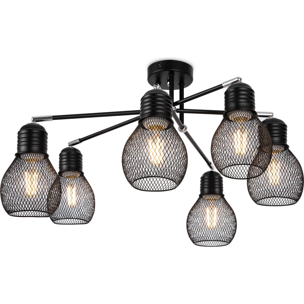 Изображение товара Люстра Freya FR5069PL-06B современная с 6 лампами черная