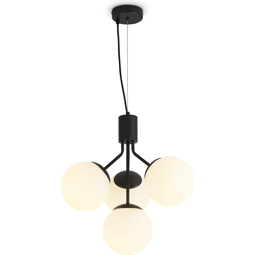 Изображение товара Люстра Freya FR5500PL-04B современная накладная 4 лампы черный стильный дизайн