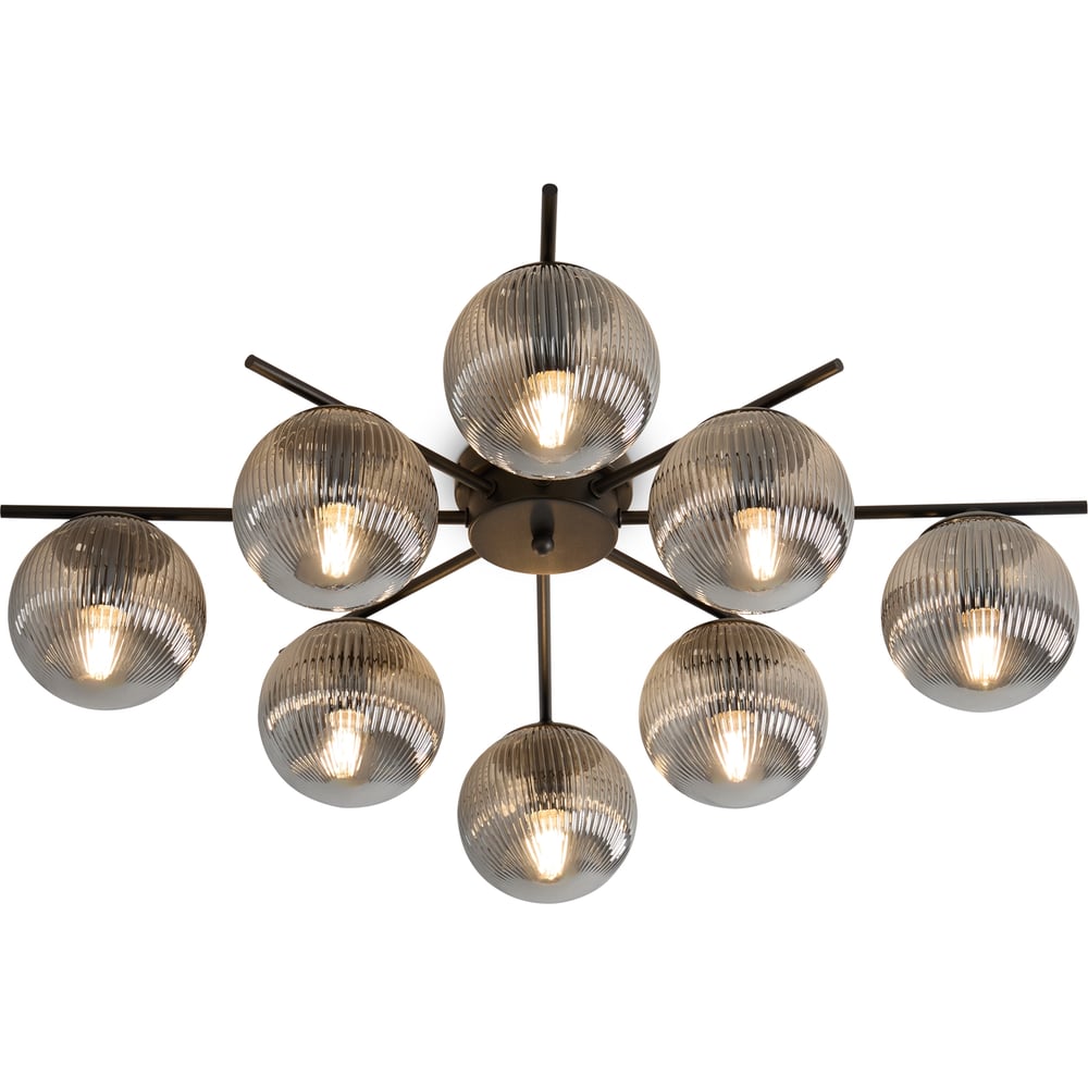 Изображение товара Люстра Freya FR5564CL-08B современная 8 ламп черная глянцевая диаметр 71 см