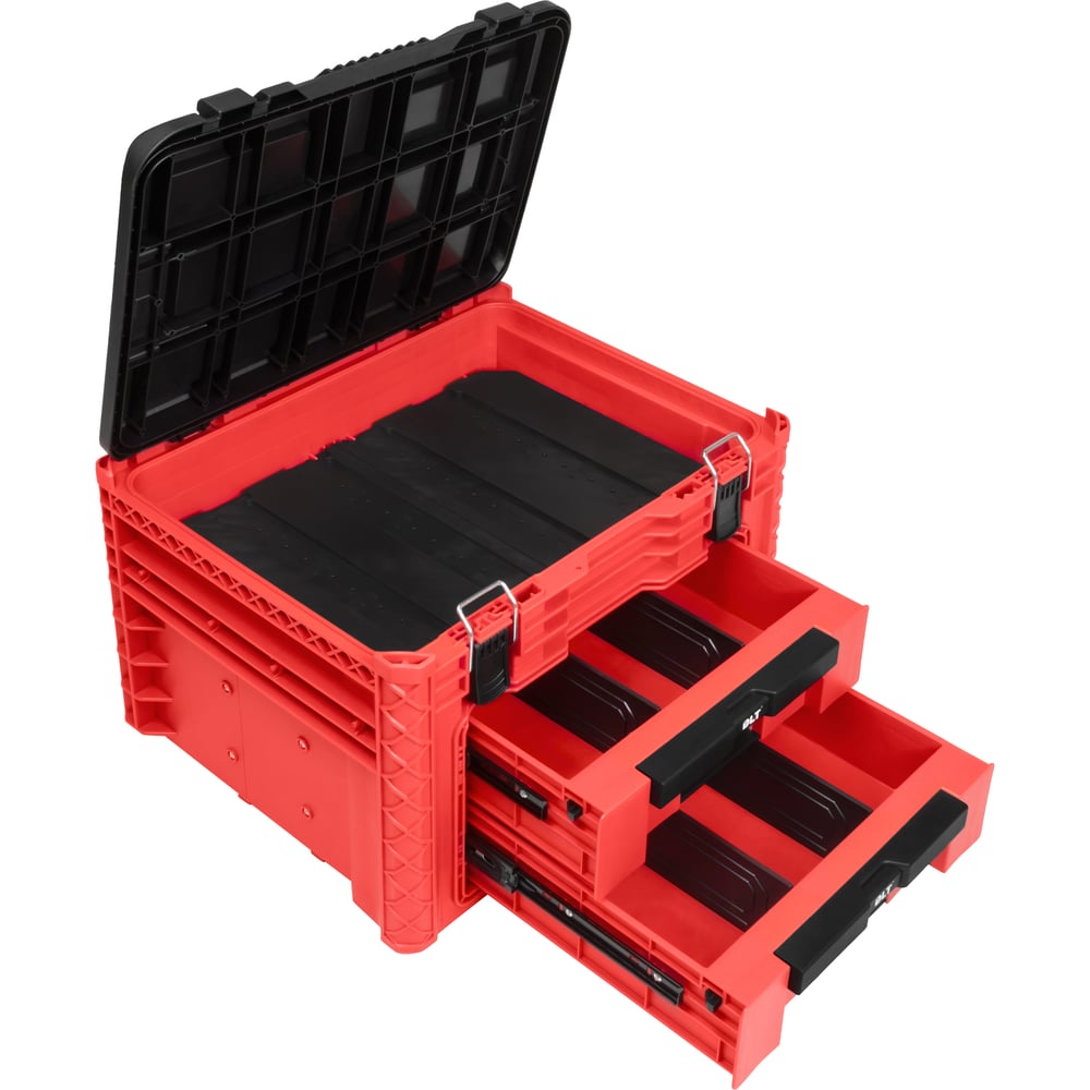 Изображение товара Кейс для инструмента DLT RED PRO с выдвижными секциями и лотками