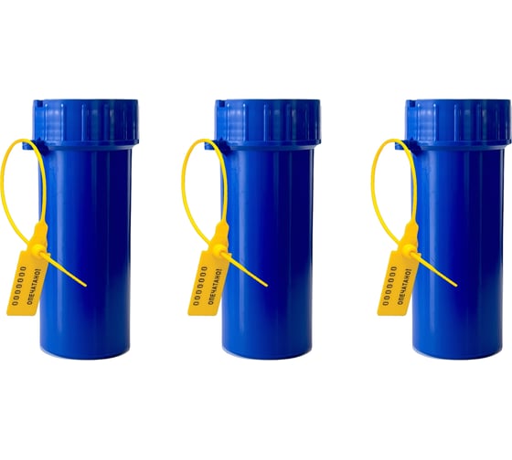 Изображение товара Пенал для ключей ТПК Технологии Контроля 40х110 пластик, синий, упак.: 3 штуки + пломбы 24318