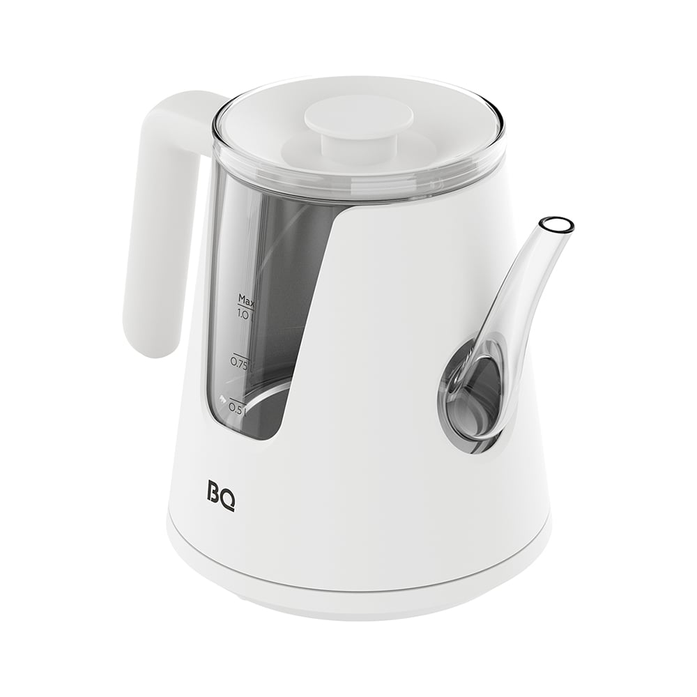 Изображение товара Чайник BQ KT0046DW Белый с закаленного стекла