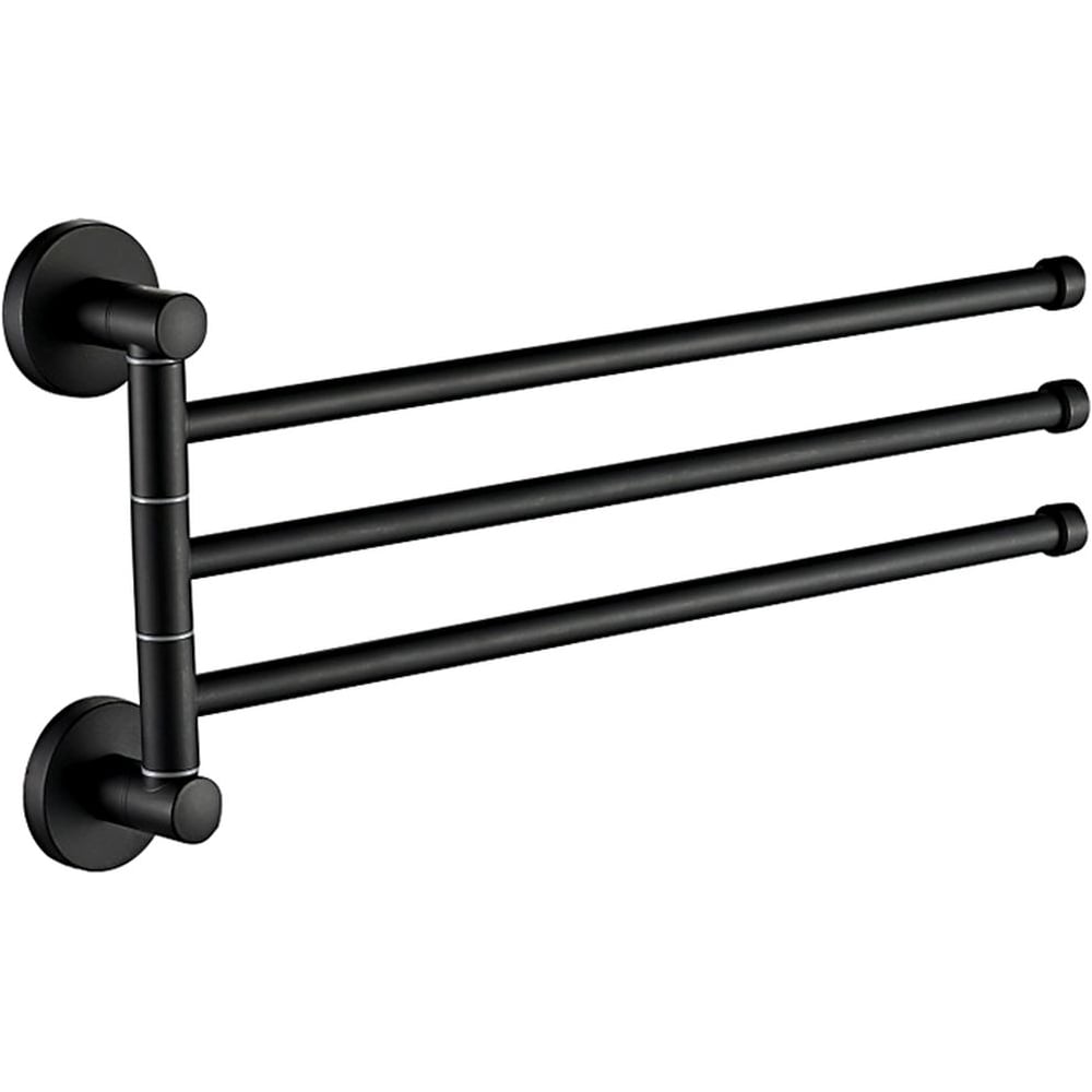 Изображение товара Полотенцедержатель рога D-Lin 3-е, латунь, черный, настенный, современные стиль