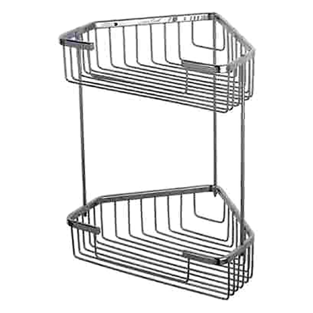 Изображение товара Угловая двойная полка из металла хром D-Lin D201305