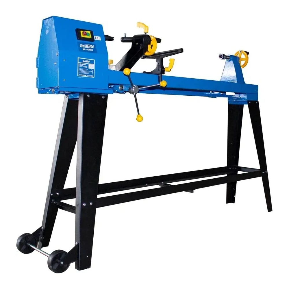Изображение товара Токарный деревообрабатывающий станок Redbo WL-1000C (550Вт., 1000мм., 4 скорости, копир, на ножках) 39175
